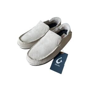 Olukai women's Nohea slipper bone cream NWT comfort size 8